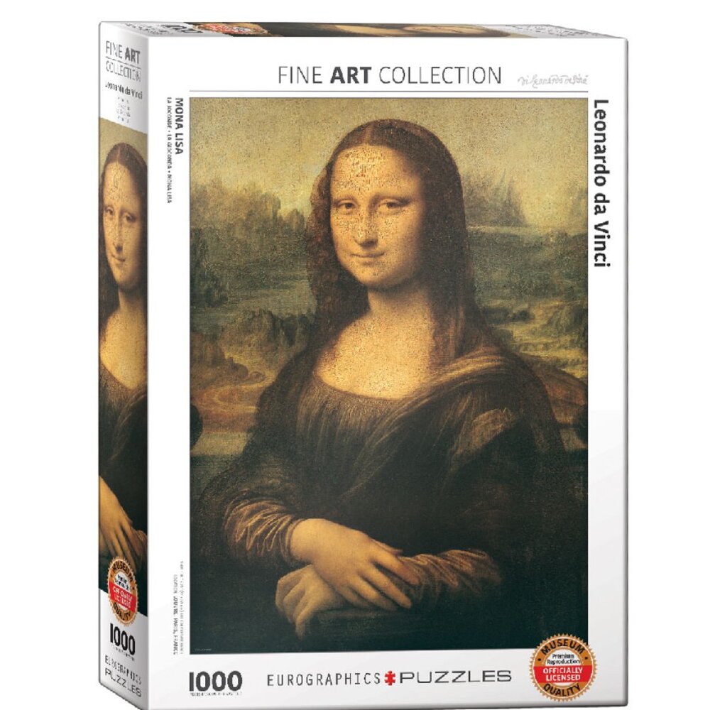 Eurographics 1000pcs Adult Puzzle -  Mona Lisa by Leonardo Da Vinci New In Box